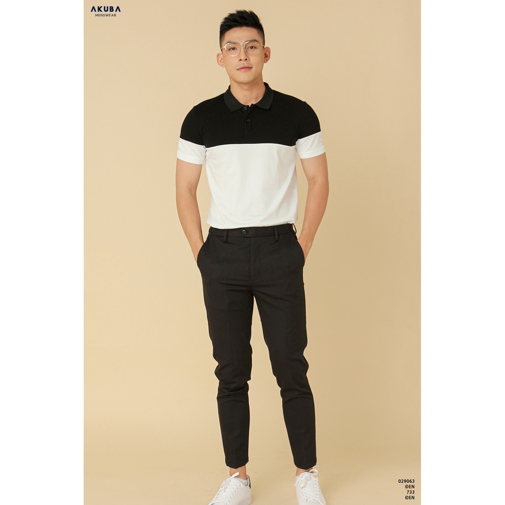 [Mã FASHIONMALLT4 giảm 15% tối đa 30K đơn 150k] Áo thun cổ polo AKUBA 029063