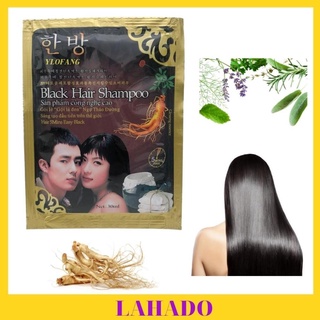 Lẻ gói gội đen tóc, dầu gội nhuộm tóc thảo dược, gội là đen, ngự thảo đường 30ml
