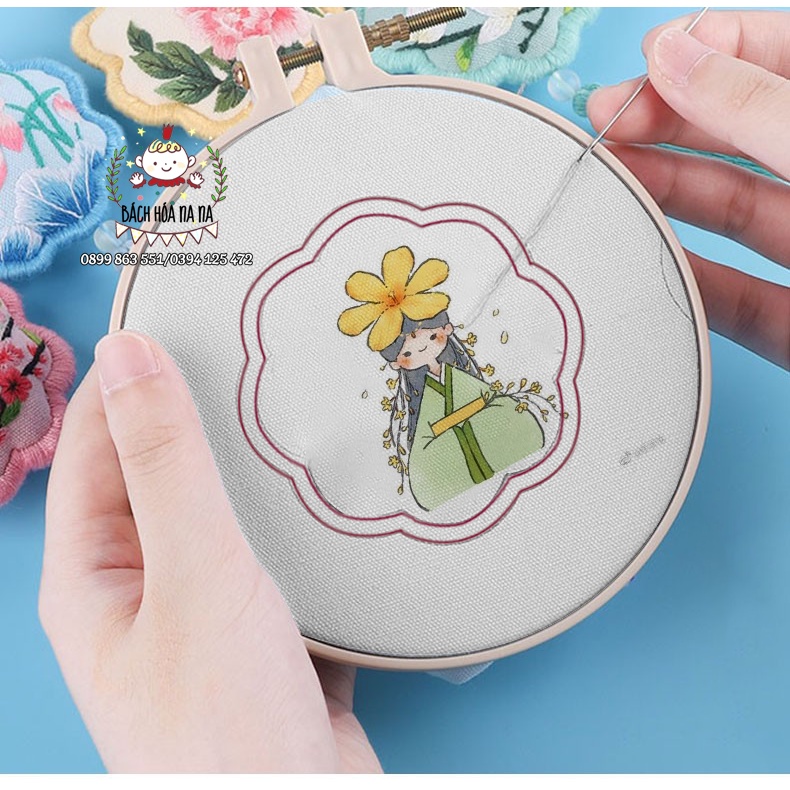 DIY Bộ Dụng Cụ Thêu Túi Thơm Thủ Công Họa Tiết 12 cung hoàng đạo xinh xắn đáng yêu- kit nguyên liệu thủ công-na na shop