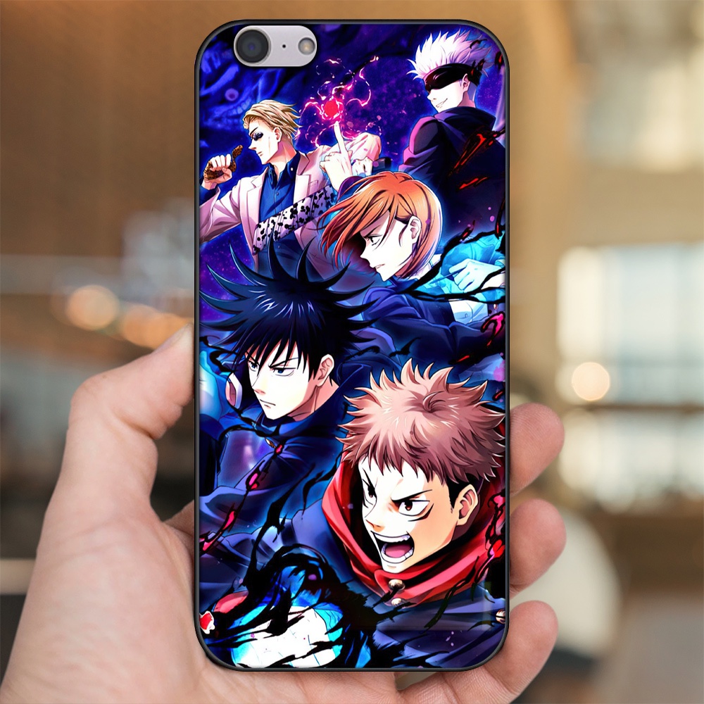 Ốp lưng Oppo A39, F3 Lite viền đen in hình Yuji Jujutsu Kaisen