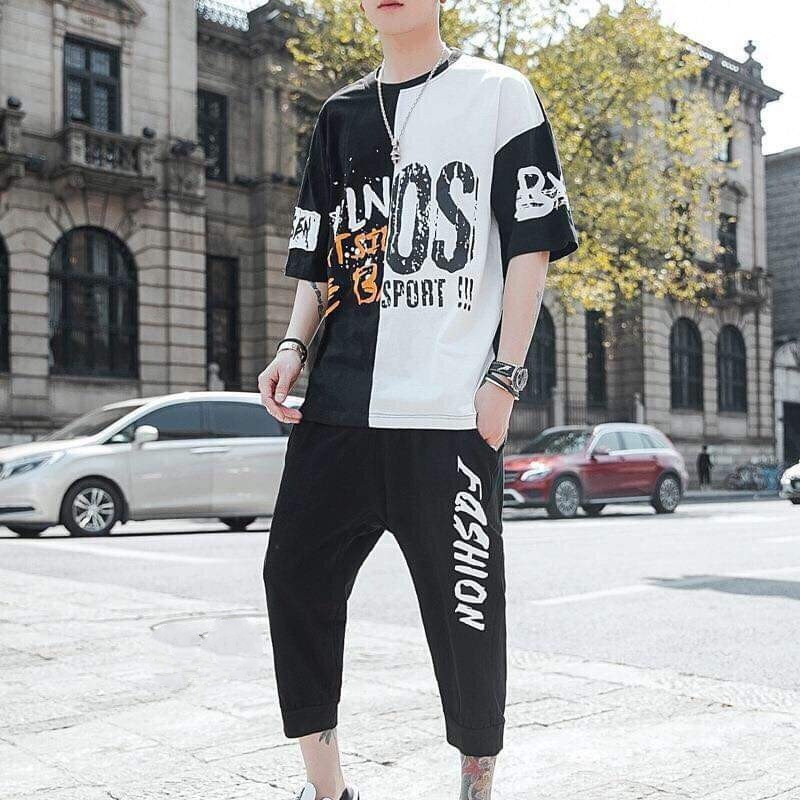 Bộ Thun Nam Hè Thể Thao Bộ Nam Bộ Fas ion Bộ Nam Hè  Chất Thun Cotton 3 Màu Cao Cấp | BigBuy360 - bigbuy360.vn