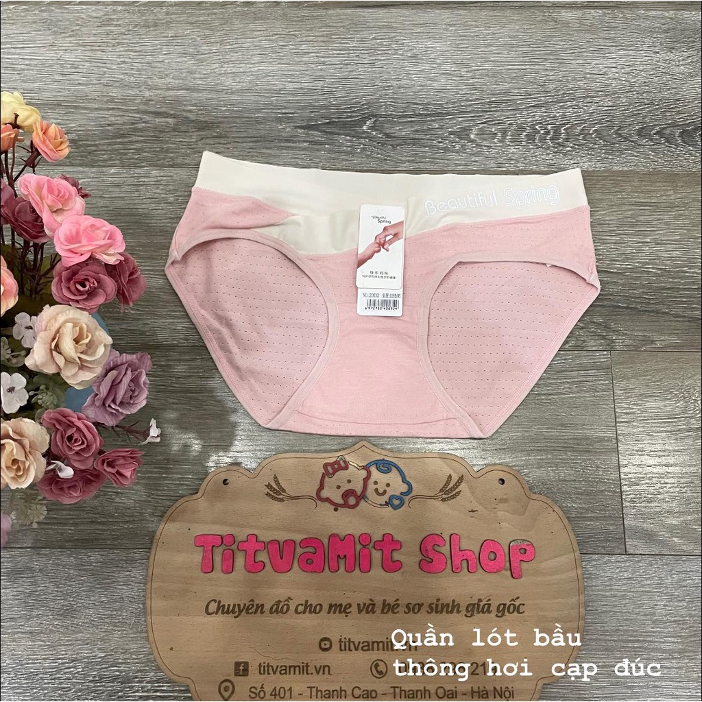 Quần lót bầu cạp chéo thông hơi Beautiful màu pha