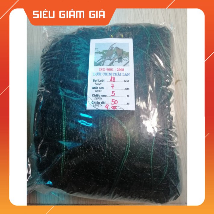 [Combo] [Combo] Lưới bẫy chim Cu, Tu hú, Gà Rừng Cao 5m, mắt lưới 7p, dài 20m - 50m, Lưới Chim Thái Lan [Giá rẻ] [Giá rẻ