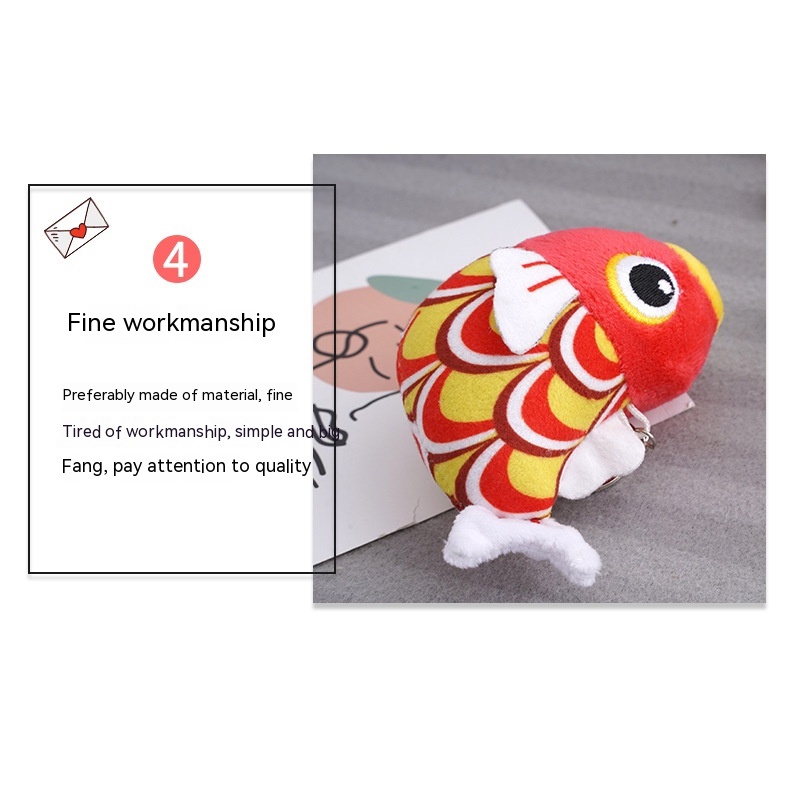 Móc Khóa Hình Cá Koi Nhồi Bông Dễ Thương