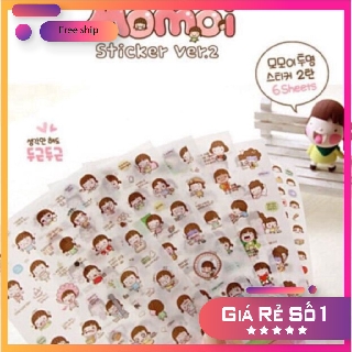 (sale) Miếng Dán Trang Trí Sticker Hoạt Hình Momoi Trang Trí Điện Thoại, Laptop, Scrapbook, Album, Nhật ký và Đồ dùng Cá