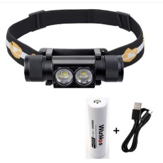Đèn pin đội đầu WURKKOS H25S chống thấm nước 18650 5 chế độ SST40 LED 1200lm sạc USB chuyên dụng