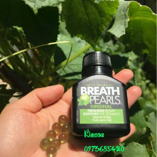 Viên uống thơm miệng Breath pearls 50 viên của Úc