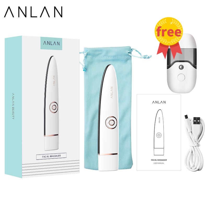 [Buy 1 Get 1 Freebie]ANLAN EMS&amp;RF Eye Face Massager Anti Aging Anti Wrinkle Collagen Regenerating