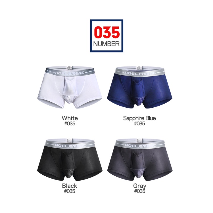 Quần Lót Boxer Chữ u Thoáng Khí Thoải Mái Cho Nam 035