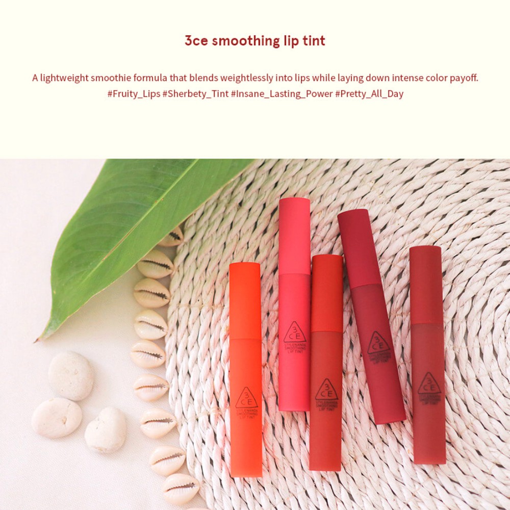 Son kem lì mịn 3Ce Smoothing Lip Tint [CÓ BILL]