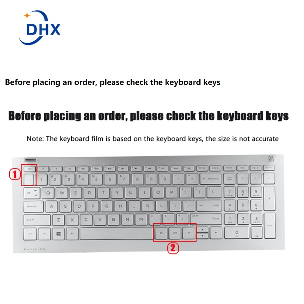 Miếng dán bảo vệ bàn phím máy tính HP Envy x360 với AMD Ryzen 5 2700U 2500U 15-bq101na 15 15.6 inch bằng silicon
