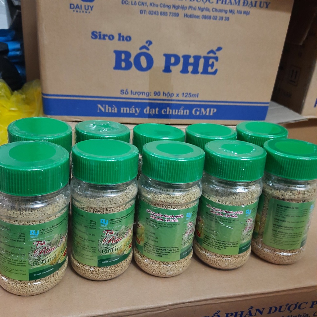 10 lọ TRÀ RÂU NGÔ - RAU MÁ HỖ TRỢ THANH NHIỆT, THẢI ĐỘC CƠ THỂ 150g