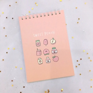 Sổ lò xo Gemma FIN Sweet peach kẻ ngang 🌸🌸