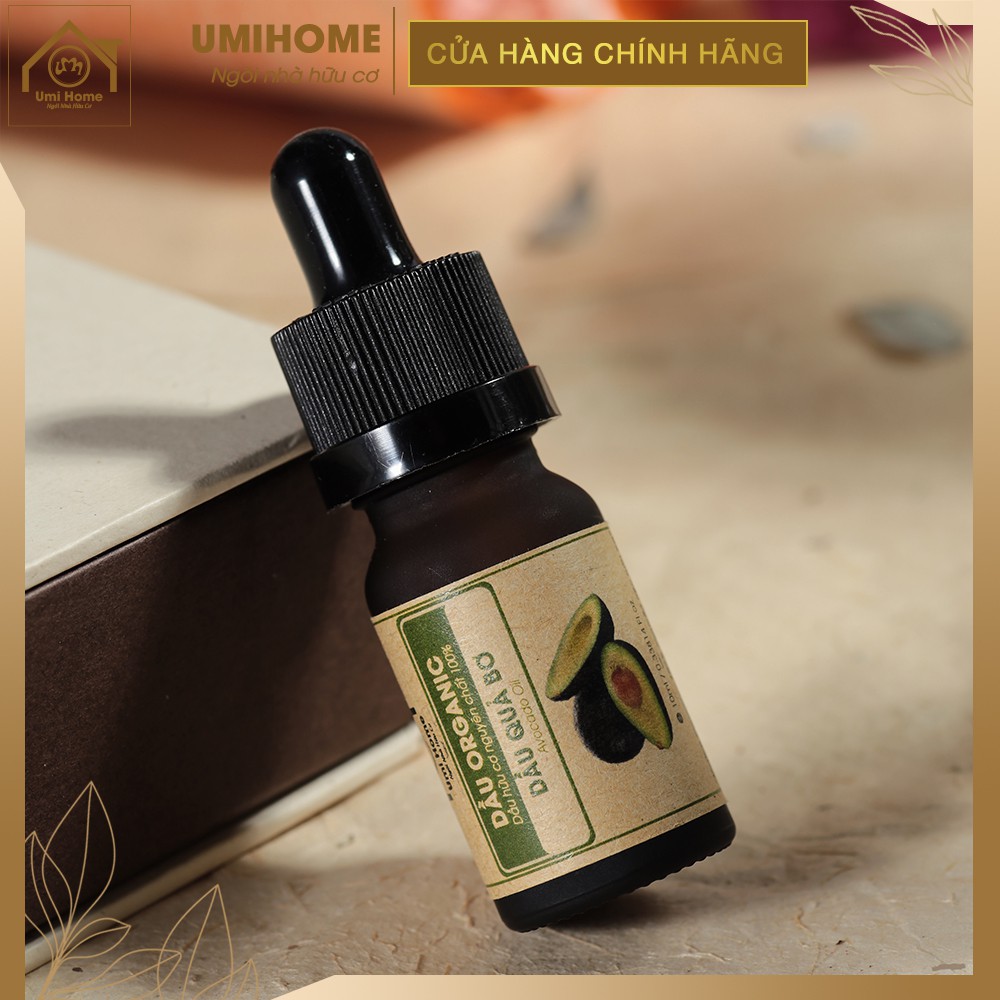 Dầu Quả Bơ dưỡng ẩm da hữu cơ UMIHOME nguyên chất | Avocado oil 100% Organic 10ML