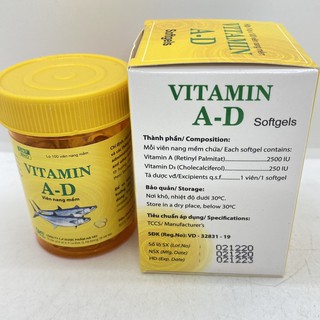 Vitamin A-D Hà Tây 100 viên