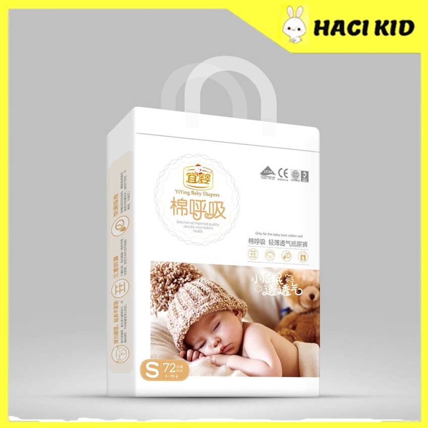 Tã/Bỉm Dán/Quần YIYING Hơi Thở Bông, Tã/Bỉm Nội Địa Trung Hàng Chính Hãng Đủ Size S72/M60/L52/XL44/XXL40/3XL36