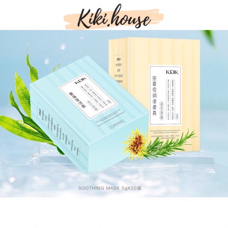 Mặt nạ ngủ trắng da se khít lỗ chân lông mờ thâm nám chiết xuất từ cỏ phục sinh 5gr x 20 gói