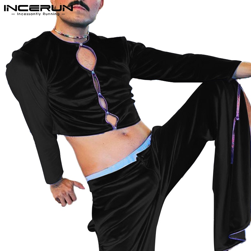 Áo lửng INCERUN lửng tay dài thời trang dành cho nam