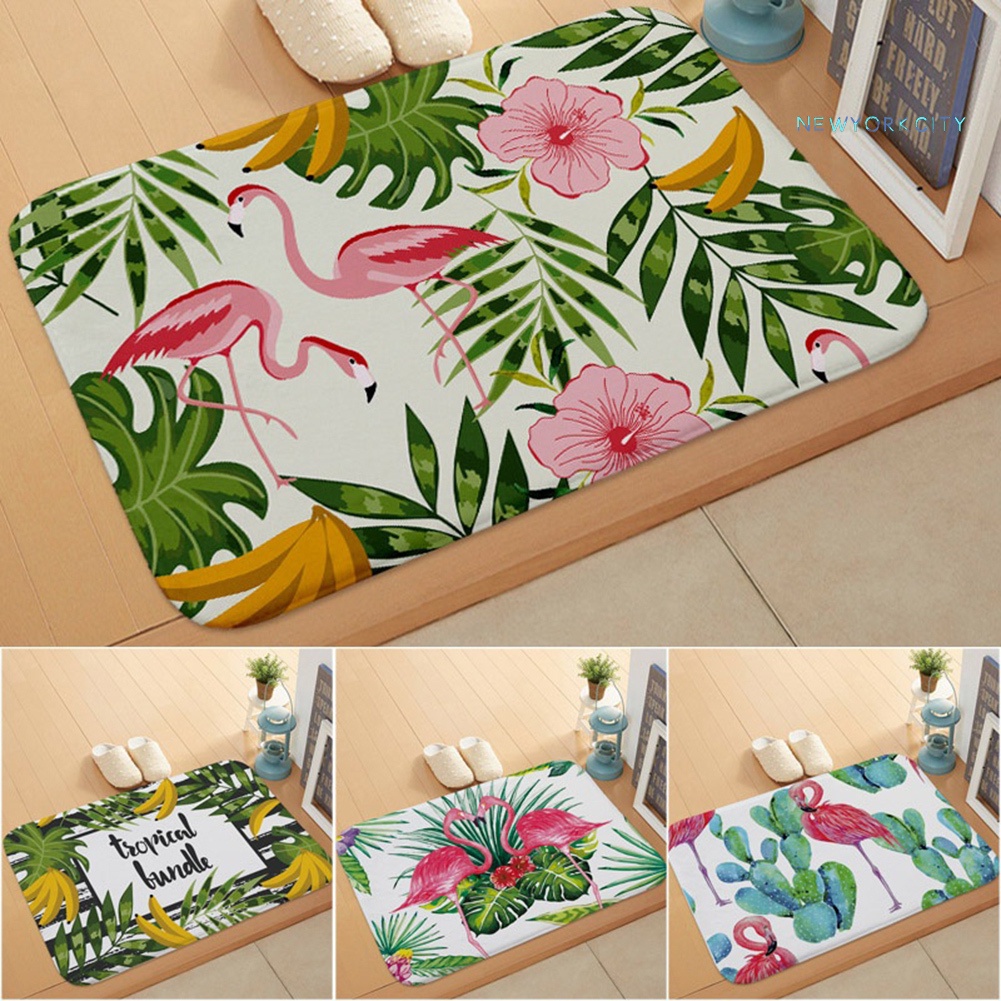 Thảm lót cửa chùi chân Chống Trượt Hình Chim Hồng Hạc