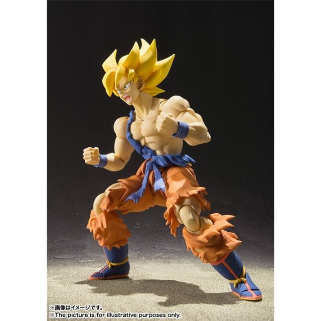 [Xả hàng tăng doanh sô-Hàng có sẵn] Mô hình khớp cử động SHF Son Goku ver Super Saiyan 2 - Dragon Ball cao 16cm