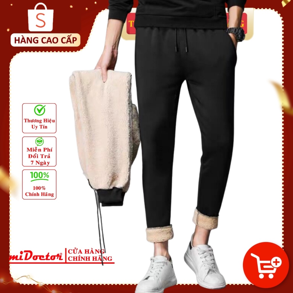 Quần Jogger Nam Thể Thao Lót Lông Cao Cấp Chính Hãng miDoctor