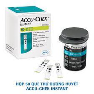 Hộp 50 que thử đường huyết accuchek instant - hàng chính hãng