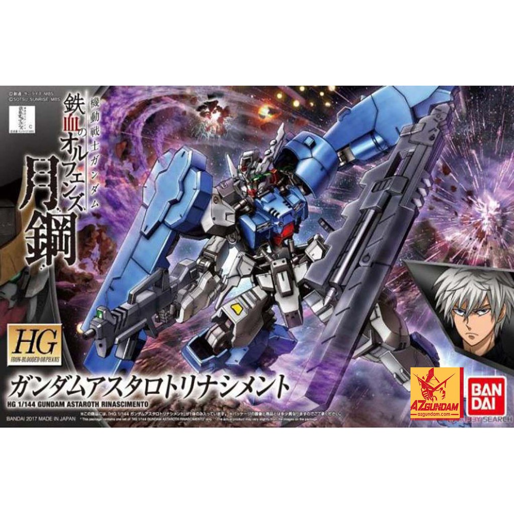 Mô Hình Gundam HG IBO Astaroth Rinascimento Series Iron-blooded Orphans Tỉ Lệ 1/144, Chính Hãng Bandai - Nhật Bản