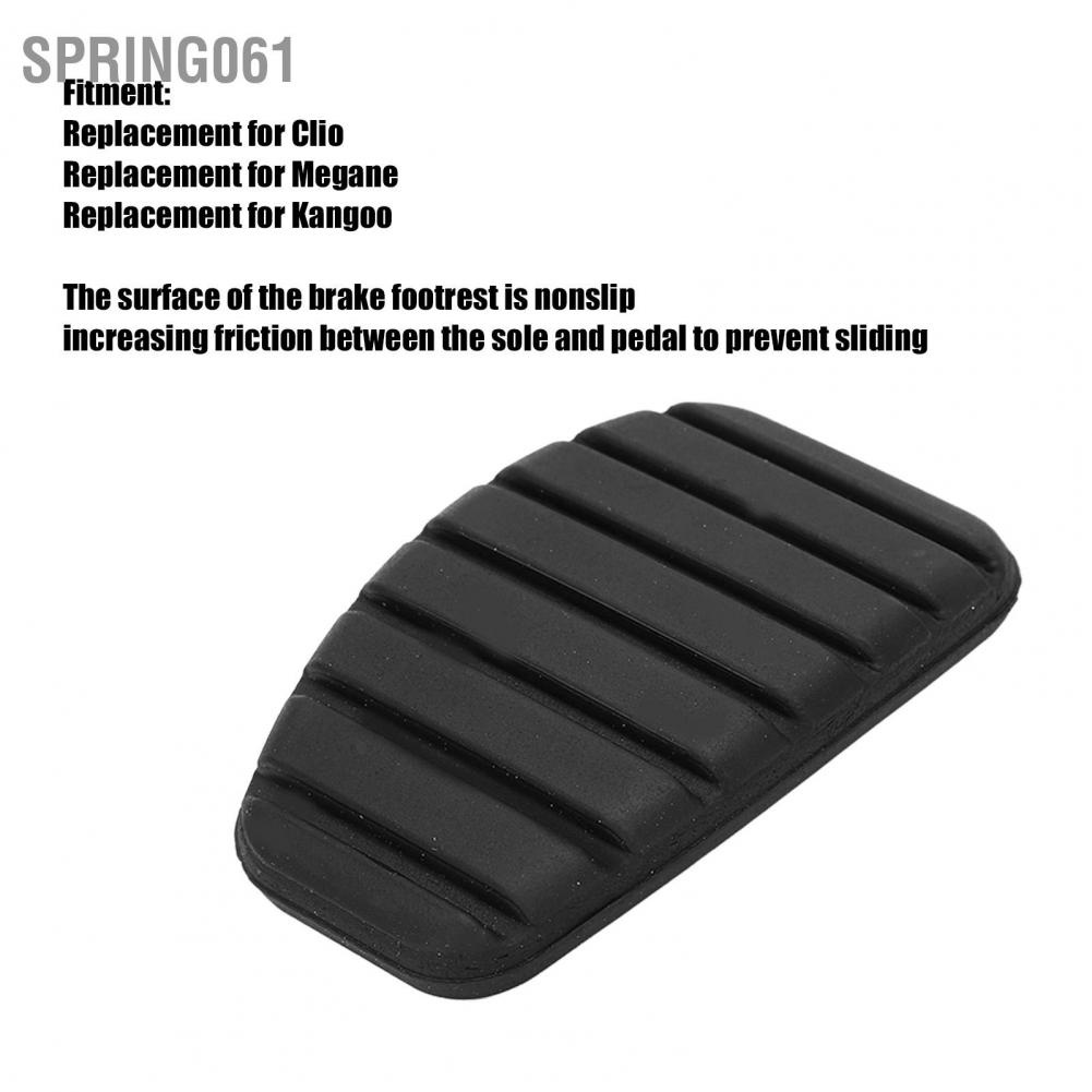 Spring061 Black Brake Clutch Pedal Pad 7700428354 Car Accessories Replacement for Clio Megane Kangoo