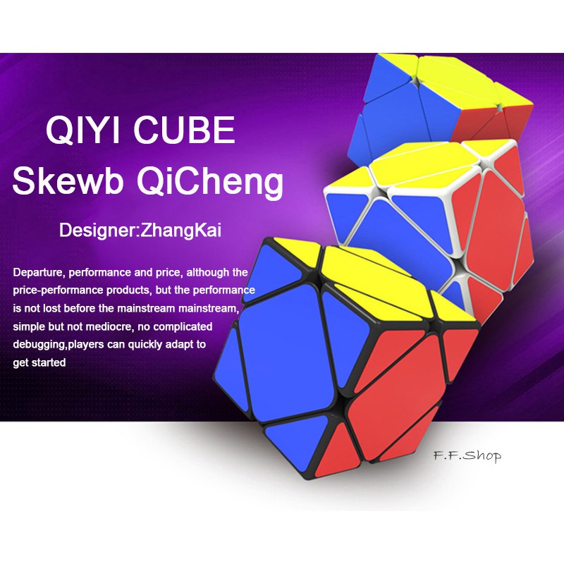 Đồ Chơi Khối Rubik Sáng Xiên Độc Lạ Tốc Độ Nhanh Thần Kỳ Qiyi Qicheng