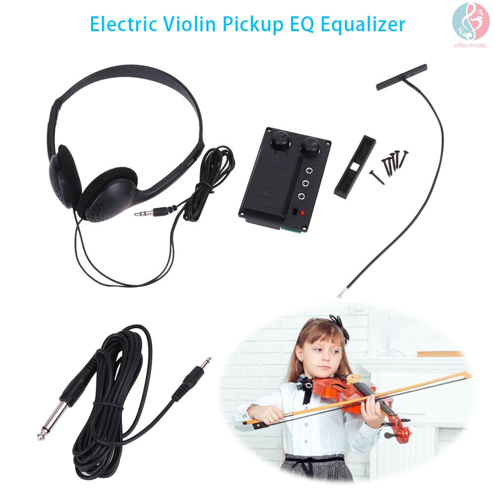 Pickup Điều Chỉnh Âm Lượng Cho Đàn Violin Điện Kèm Tai Nghe