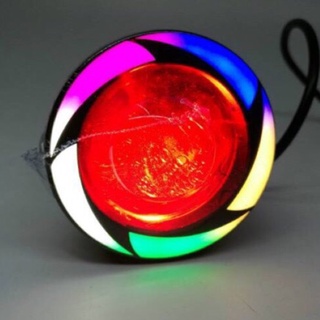 Đèn led U7 không lồng 7 màu chế mắt cú trang trí làm đẹp xe Exciter Winner...