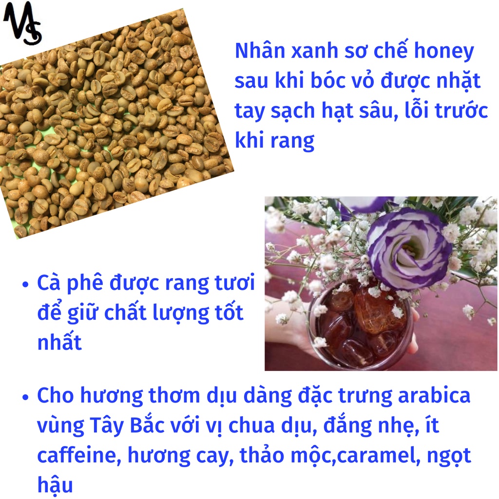 Cà phê Arabica Sơn La rang medium sơ chế honey