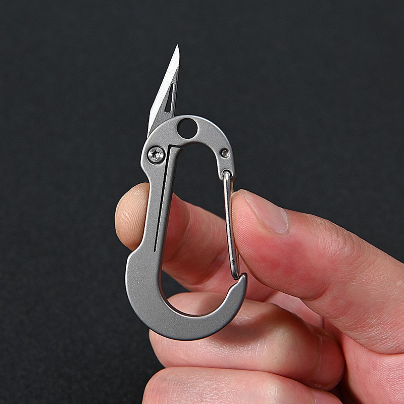 Móc khóa carabiner đa năng,móc treo phụ kiện đã ngoại Keychain EDC Titan