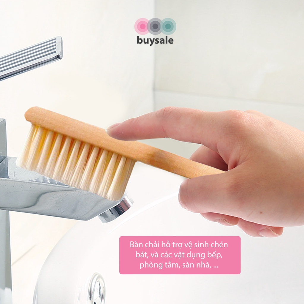 Bàn chải sợi nhựa gia dụng đa năng chà quần áo, giày dép không làm xước như bề mặt - BuySales - BSPK241