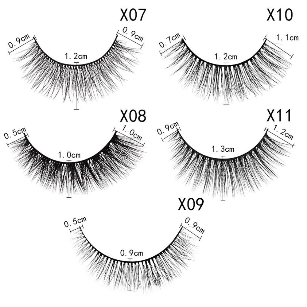 Set 3 Cặp Lông Mi Giả Dài Tự Nhiên Không Cần Dùng Keo Dán Mi