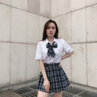 SET HỌC SINH CARO ĐEN NATTHY STYLE