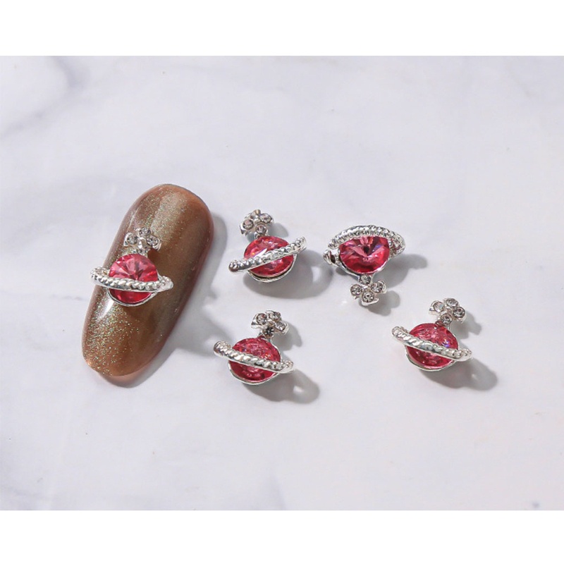 Phụ Kiện Trang Trí Móng Tay Bằng Hợp Kim Đính Đá 3D Nhiều Màu Độc Đáo Charms