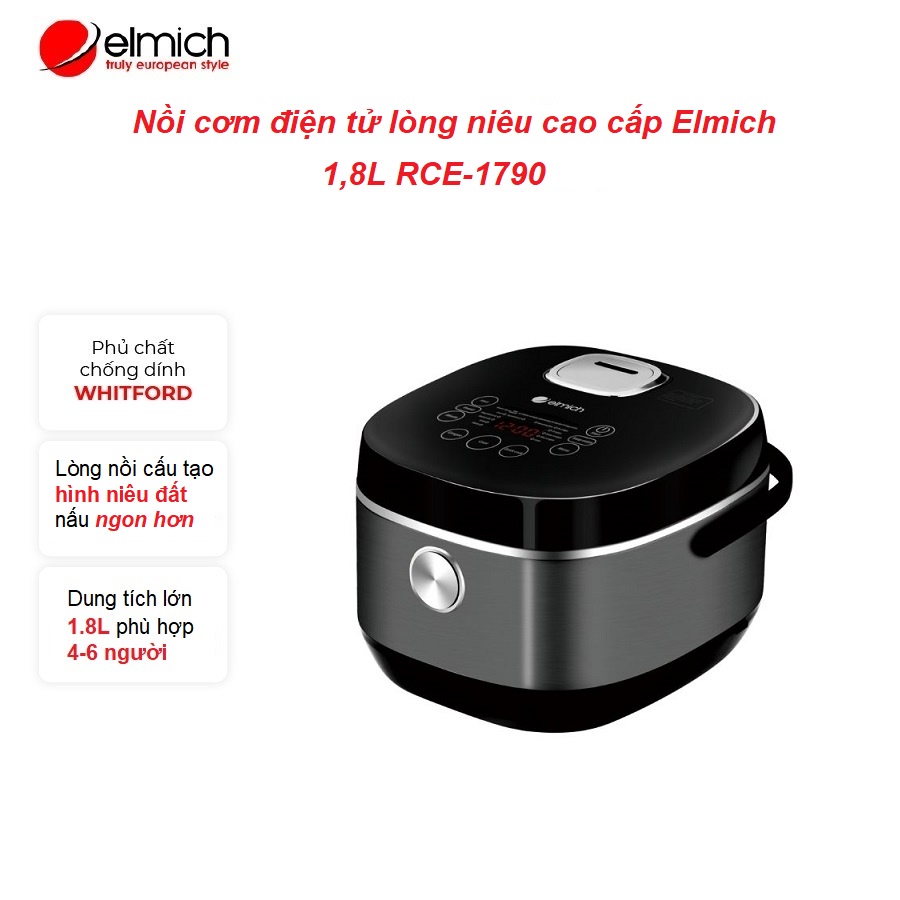 Nồi cơm điện Elmich 1,8L RCE-1790