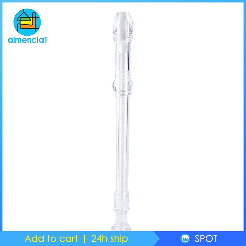 Sáo dọc Recorder giọng nữ cao phong cách Đức có que làm sạch màu đen