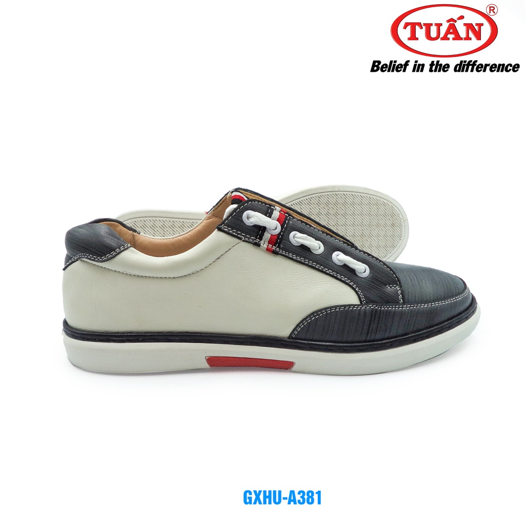 Giày da nam giày thể thao quai da bò tự nhiên thương hiệu Tuấn GXHU-381