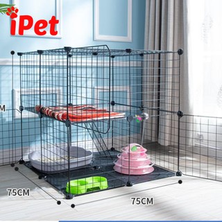 Combo Lưới Ghép Chuồng Quây Thú Cưng Chó Mèo ( tặng chốt ) - Combo 2 Tầng 2x2x2 - iPet Shop