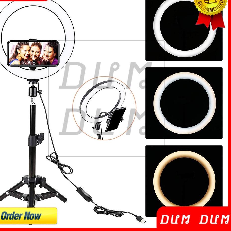 Sản phẩm!Điện thoại HOLDER RING FILL LIGHT SELFIE LIVESTREAM PHOTO STUDIO 26CM