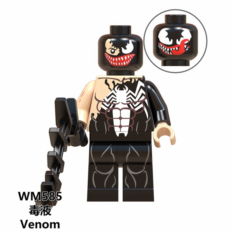 Mô hình đồ chơi lego phong cách nhân vật Marvel Venom độc đáo
