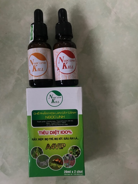 Chế phẩm A4 VIP Ngọc Linh chuyên trị rầy, rệp,bọ trĩ,bọ xít, sâu ăn lá...