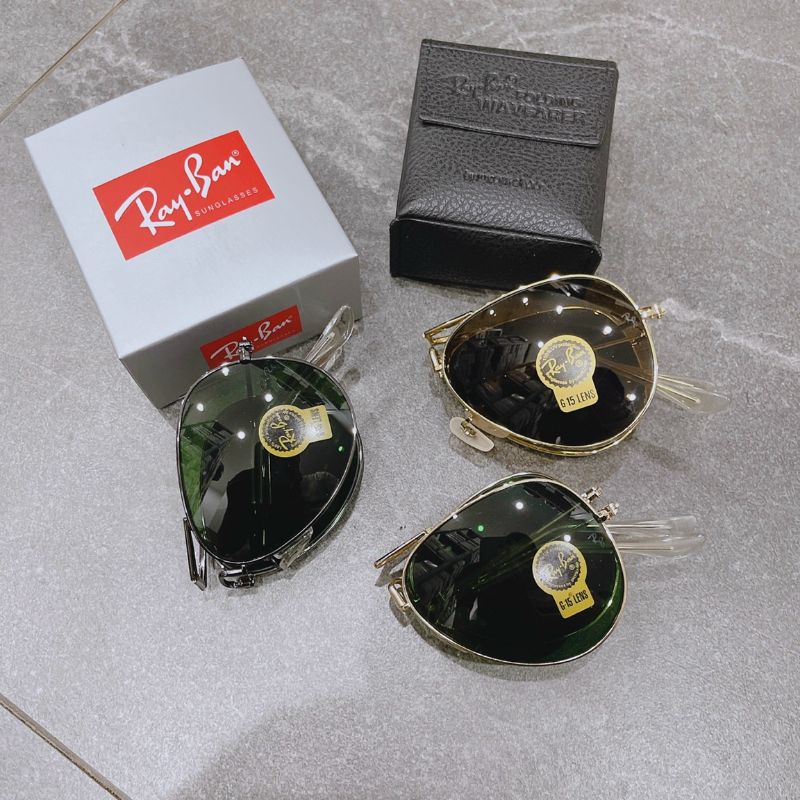 Mắt kính nam Rayban gập gọn fullbox hãng sang trọng