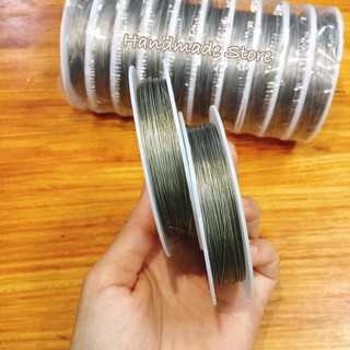 Dây cước lõi thép 0.38mm (Cuộn ~30m)