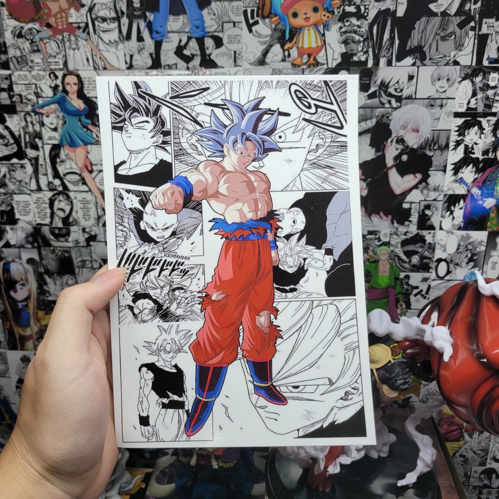 Set 13 Tấm Wallpaper Nhân Vật Dragon Ball - Anime Posters | Wall Collage - Cán bảo vệ - Có Keo Dán