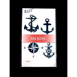 Hình xăm dán mỏ neo B255