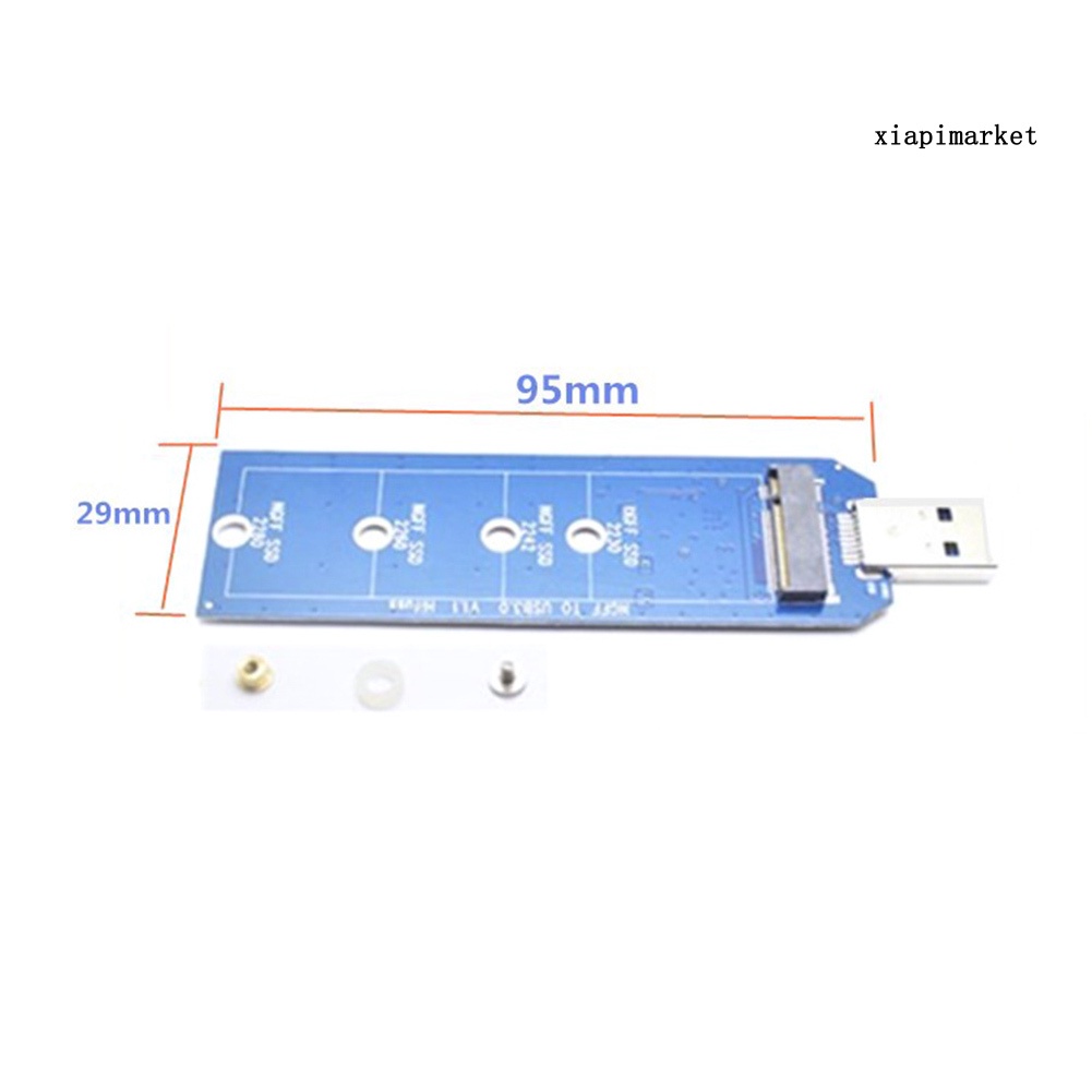 LOP_2230 2242 2260 2280 M.2 B Key NGFF SATA SSD to USB 3.0 Adapter Converter Card