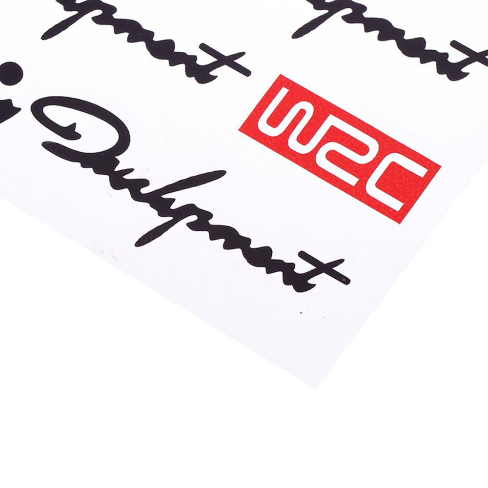 Đề Can Dán Tay Nắm Cửa Xe Hơi Bằng Vinyl Chống Nước In Chữ WRC World Racing